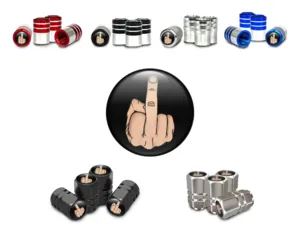 Tire Valve Covers Cars Domed Style